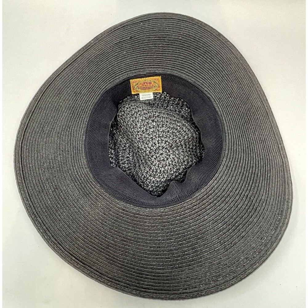 Scala Collezione Wide Brim Sun Hat Women’s Black Packable - Picture 5 of 11